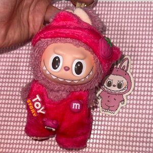 Authentic Pink Plush Keychain